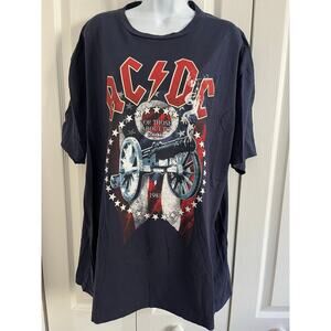AC/DC 2016 Back in the USA Tour Concert T-Shirt Ohio Dates 2XL Tultex Black